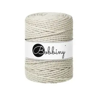 BOBBINY CASHMERE BEIGE MACRAME ROPE 5 MM 100M - 