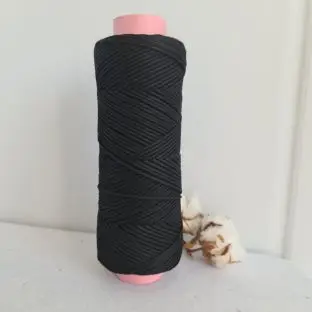 RECYCLED BOMULD ÉT-SLÅET 2 MM 0,25 KG - BLACK - Nyheder